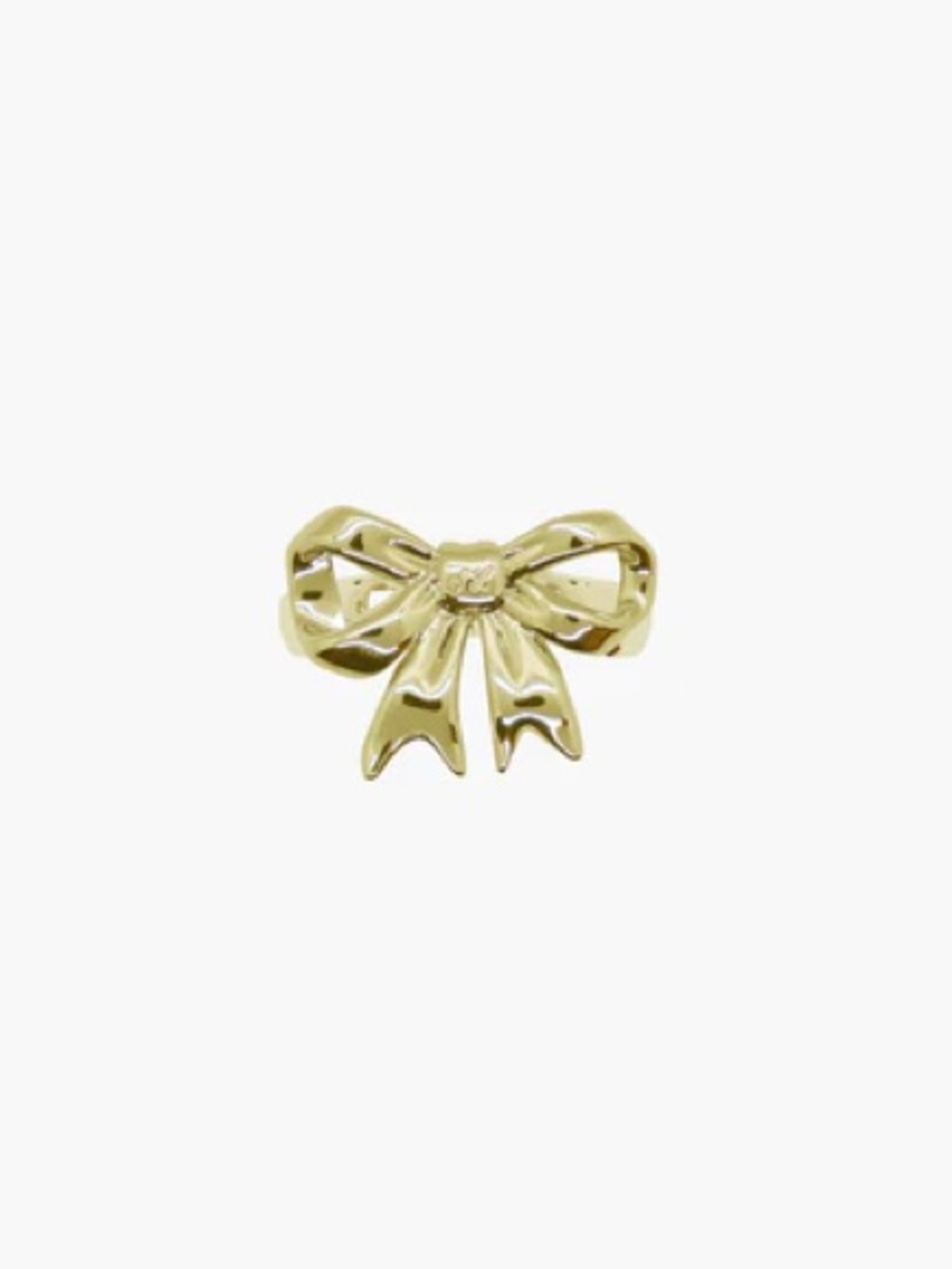 Brand new Sandy Liang Cinta Gold Bow ring size 7